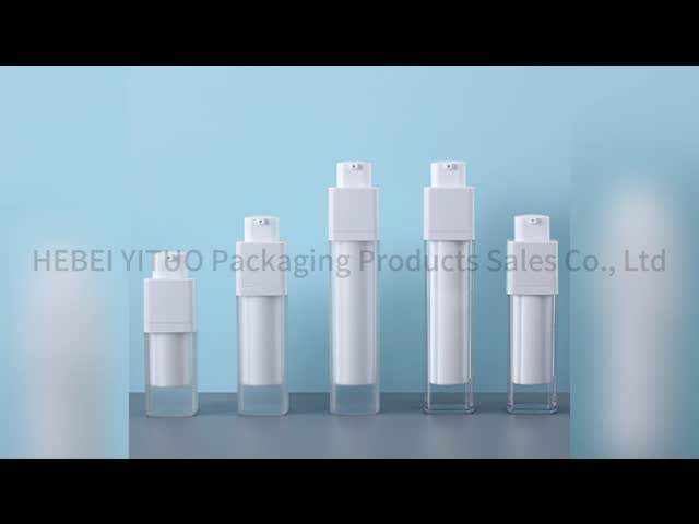 Customized Airless Pump Bottles Refillable 50ml For Cosmetics