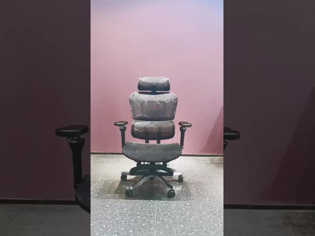 Aluminium Ergonomic Footrest Office Chair With 5D Linkage Armrest