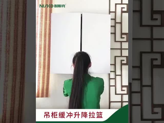 Two Layers Pull Down Shelf Lift Sliding Pantry Storage Baskets for Seasoning Bottle