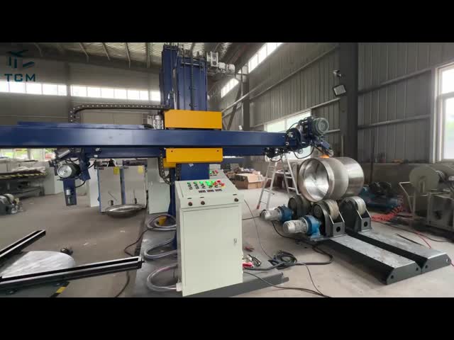 415V Automatic Metal Polishing Machine Surface Grinding Tank Shell  For Vessel Body