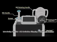360 Degree Rotating Fat Freezing RF Vacuum 40K Cavitation Velashaping Slimming Machine
