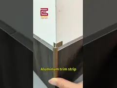 China Matte Gold Listello Tile Border Trim Aluminum Metal Tile Trim For Kitchen supplier