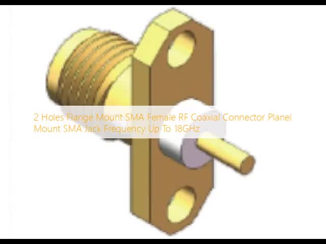 Stainless Steel SMP Male Half Detent Planel Mount SMP Plug 2 Hole Flange Mount Limited Detent Frequency Up To 18GHz