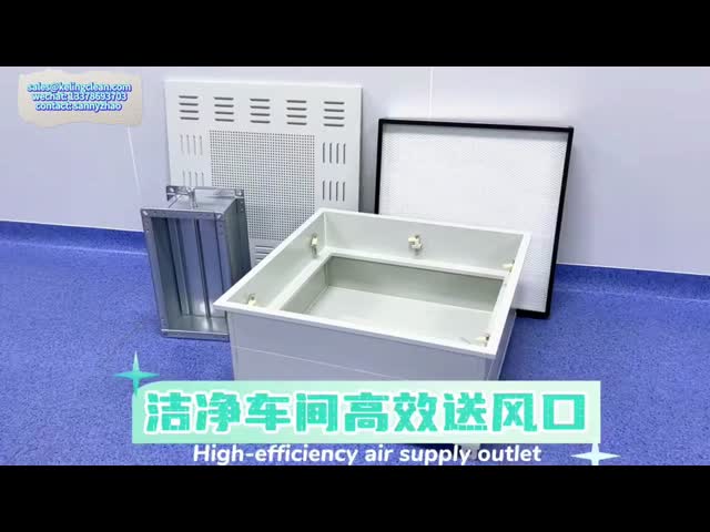 High Efficiency Filter Ceiling Purification Equipment Air Supply Air Conditioning Outlet HEPA Box