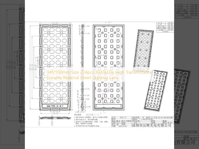 6 Angles Available Park Light Lens 224pcs 3030LEDs Weather-Resistant Fast Screw Installation