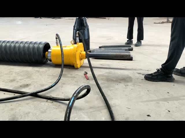 Hydraulic Station Pipeline Bursting Equipment with Threaded Pull Rods and Compact Structure for Trenchless Drilling