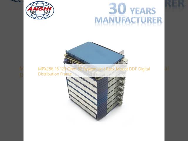 MPX286-16 120 Ohm 32 System Unit Rack Mount DDF Digital Distribution Frame