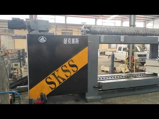 Professional 100x120mm Gabion Machine / Gabion Making Machine Green Color 15T