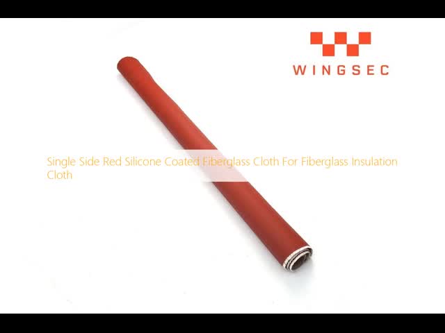 15Oz Red Silicone Coated Glass Cloth 0.5mm Thickness For BBQ  Welding Blanket