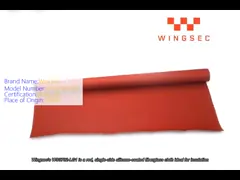 15Oz Red Silicone Coated Glass Cloth 0.5mm Thickness For BBQ  Welding Blanket