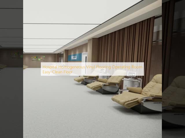 Hospital Homogeneous Vinyl Flooring Operating Room Easy-Clean Floor