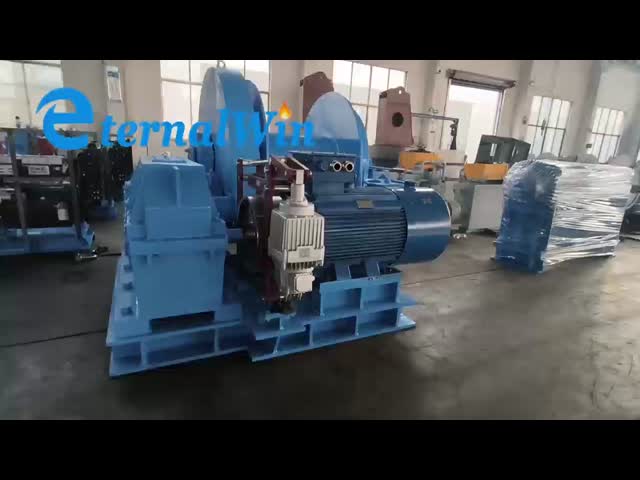 Winch d'acier électrique maritime à vitesse de 20 m/min et à fréquence de 50 Hz/60 Hz vidéo