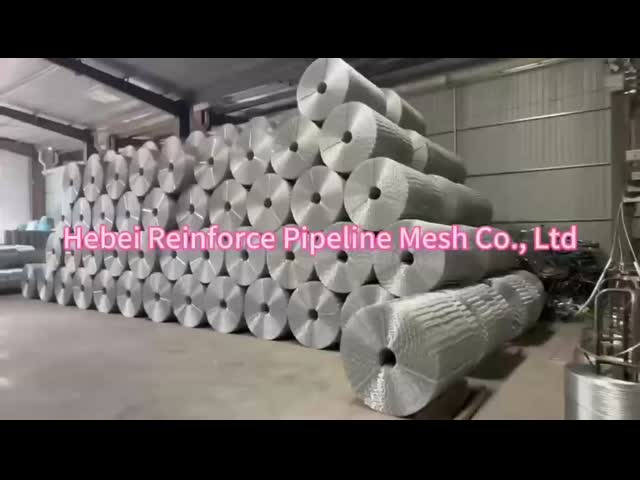8 Lines Welded Galvanized Wire Pipeline Reinforced Mesh For Subsea Gas And Oil Pipeline