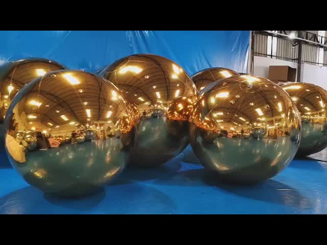 Golden PVC Mirror Balloons For DJ Parties, Festive Christmas Celebrations