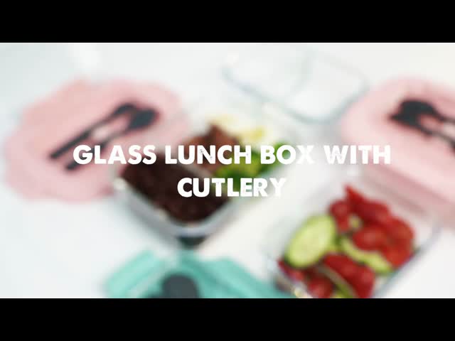 High Borosilicate Glass Fresh Keeping Box with BPA-Free PP Lid - Temperature Resistant -40℃~560℃ Rectangular Shape and Customizable Color