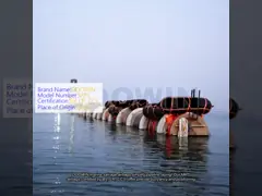 Foldable Ship Launching Marine Airbags For Pipeline Laying ISO 14409 Standard