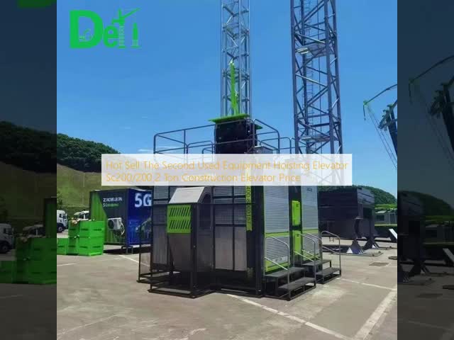 Hot Sell The Second Used Equipment Hoisting Elevator Sc200/200 2 Ton Construction Elevator Price