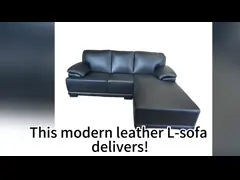 Customize Color L Shaped Sectional Sofa with High-Density Foam and 18 Years Factory Experience