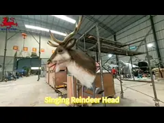 China Dinosaur Theme Park Rides , Realistic Dinosaur Animatronic With Movement / Sound supplier