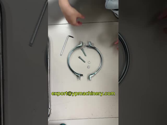 Two-part Clamping Ring with Butyl Rubber Sealing Insert and Galvanized Sheet for Dust Removal Ventilation Ducts