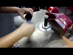 アウトソール周辺研削研磨用高精度靴研削盤 video