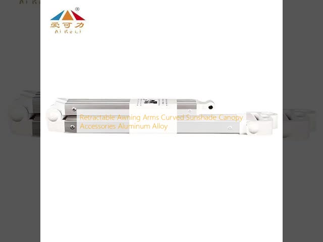 Retractable Awning Arms white painted Curved Sunshade Canopy Accessories Aluminum Alloy