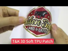 China Custom Logo Clothing Woven Patches 3D Rubber Pvc Badges supplier