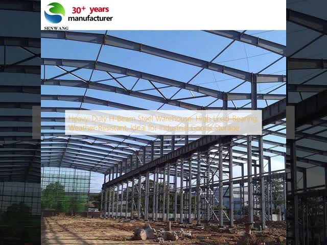 Prefabricated Steel Warehouse with Customizable Roof Pitch for Climate-Controlled Secure Storage