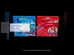  Biodegradable Folding Kraft Paper Box Food Grade Embossing Storage Packaging for Candle Candy Foldable Cardboard Box