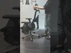 High Back Ergonomic Computer Chair Aluminium Type 4D Armrest With Footrest