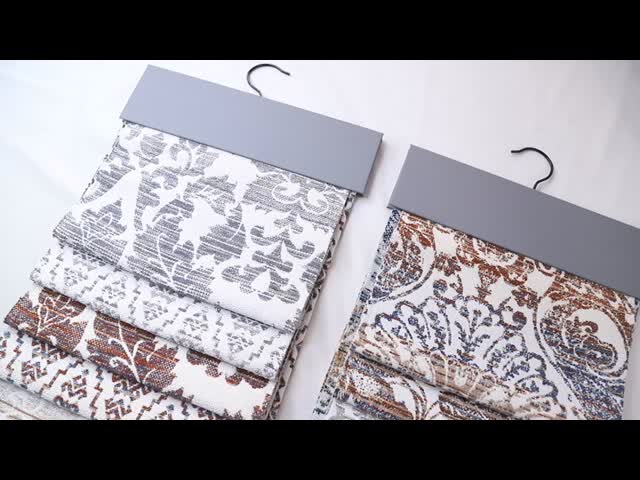 Two-tone Curved Graffiti Texture Woven Jacquard Chenille For Sofa 