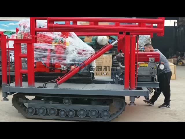 High Efficiency Horizontal Drilling Machine / Water Well Drilling Rig Easy Handle