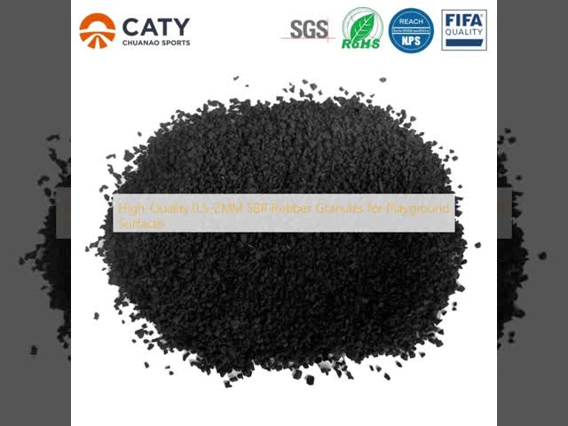 Eco-Friendly SBR Rubber Granules for Artificial Turf & Playground Safety Surfacing