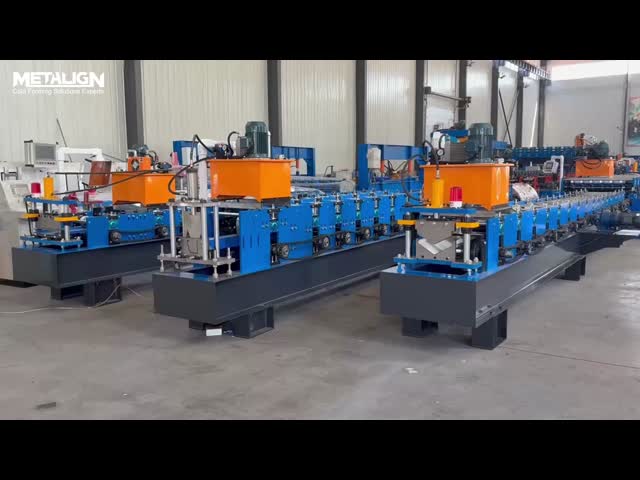 Galvanized Steel K-Style Gutter Chain Drive Roofing Roll Forming Machine video