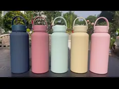 China Customized Light Weight Cute Eco Friendly 400ml Glass Bottle BPA Free Double Layer Glass Hot Water Bottle For Hot Drinks High H2 Concentration supplier
