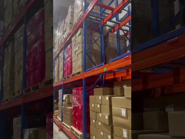 OEM Size Q235B Steel Push Back Shelving Heavy Duty Steel Racking For Bulk Loads