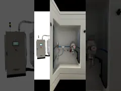 China 1700C Box Controlled Atmosphere Muffle Furnace Industrial Tempering Oven For Heat Treatment supplier