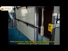 6. How to set and calibrate the limit of the deflector