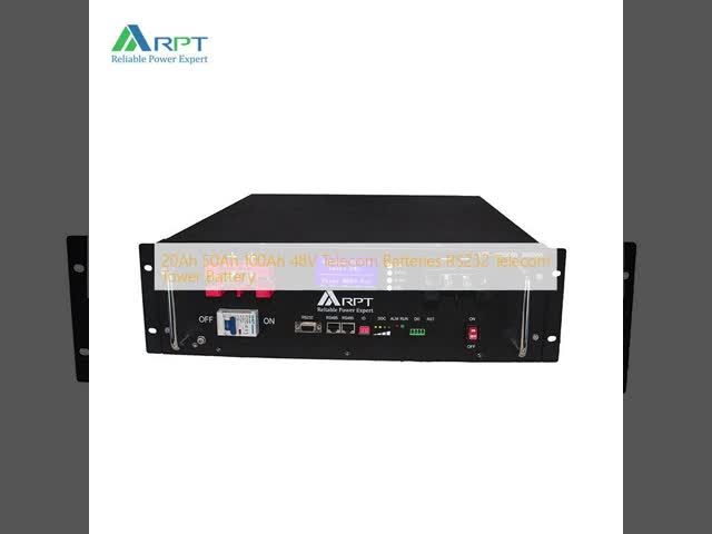 20Ah 50Ah 100Ah 48V Telecom Batteries RS232 Telecom Tower Battery