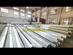 Philippines 25FT-45FT Octagonal Steel Pole with Hot Dip Galvanized & Bitumen Painted Surface