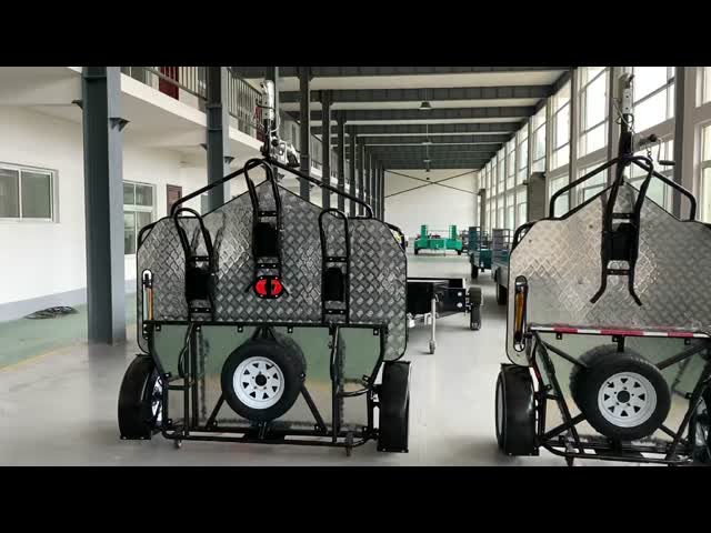 Customized Hydraulic Motorcycle Trailers Versatile Double Hydraulic Trailer 700KG Load
