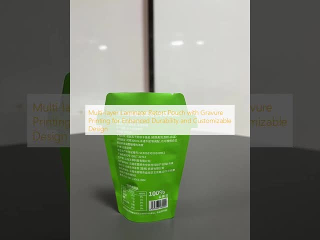 Multilayer Laminate Recyclable Retort Packaging Pouch Bag Lightweight Design