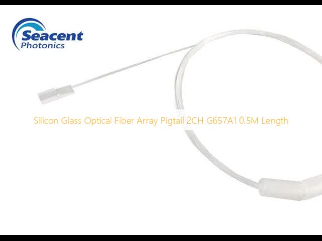 Silicon Glass Optical Fiber Array Pigtail 2CH G657A1 0.5M Length