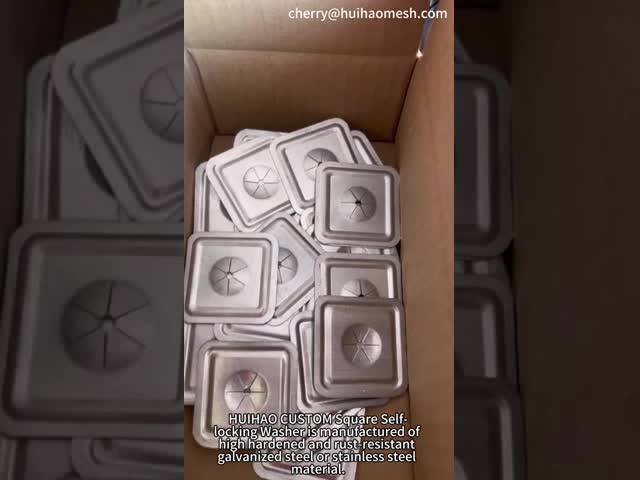 38mm Square Self-Locking Washer Speed Clips For Insulation Galvanized Steel Material