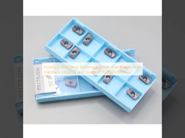 Finishing And Semi-finishing Carbide Inserts with High Hardness HV4200 and Grade PV8210/PV8510