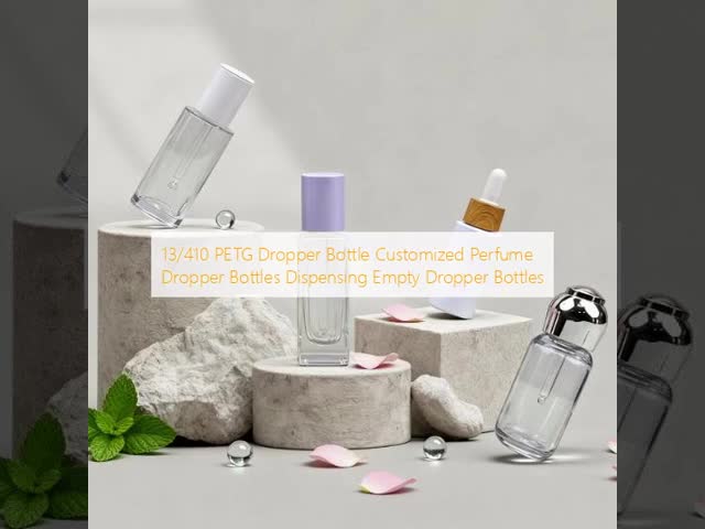 13/410 PETG Dropper Bottle Customized Perfume Dropper Bottles Dispensing Empty Dropper Bottles