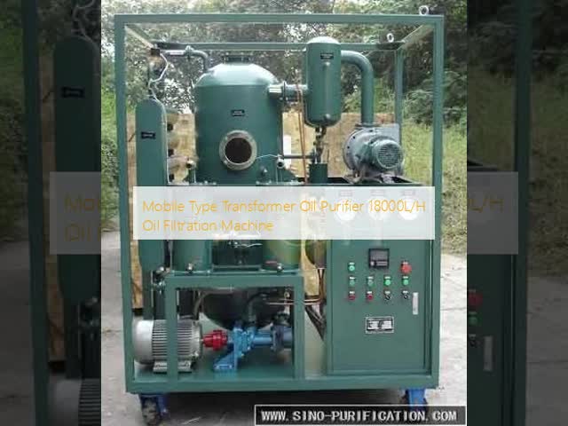 Mobile Type Transformer Oil Purifier 18000L/H Oil Filtration Machine
