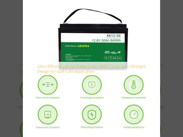 Ultra-Efficient Lithium Battery with 6000 Cycles and Ultralight Design for Golf Cart Application