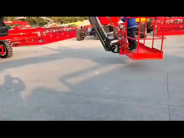 Mobile Diesel Telescopic Boom Lift 30m-46m Reach Telescopic Manlift