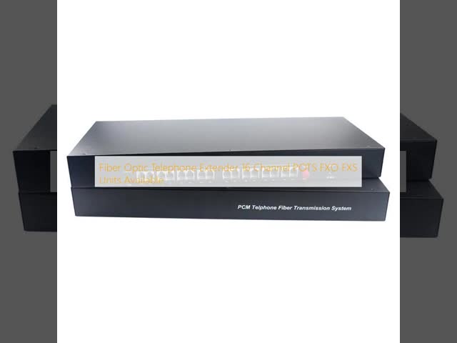 Fiber Optic Telephone Extender 16 Channel POTS FXO FXS Units Available